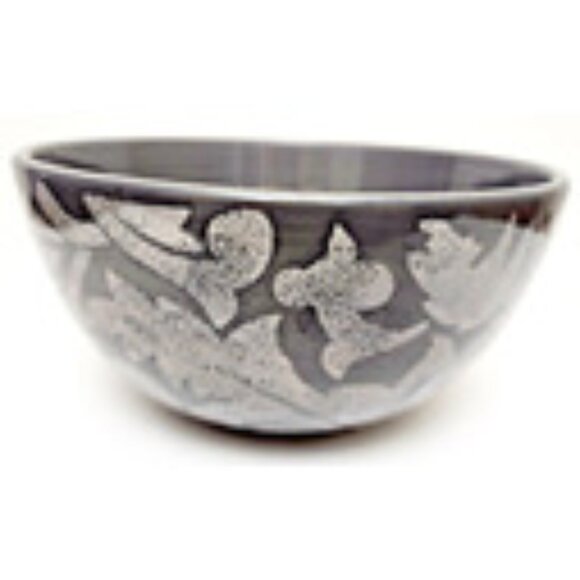 Limited Edition Laurie Gate The Regency Collection Serving/Fruit Bowl RARE Gray - Picture 4 of 9